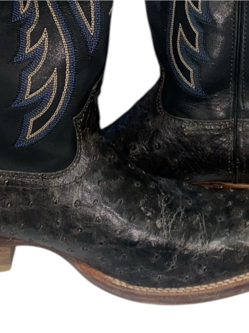 Twisted X Black Shaft with Brown Textured Foot Men's Cowboy Boots